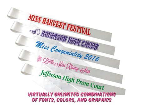 best font for pageant sash